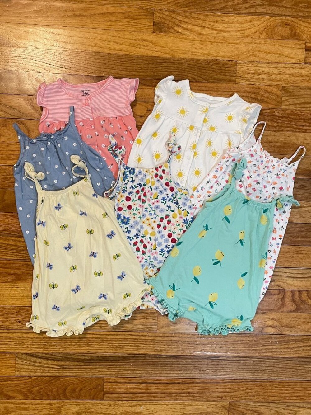 Girls 24 Month Romper 6-Piece Lot